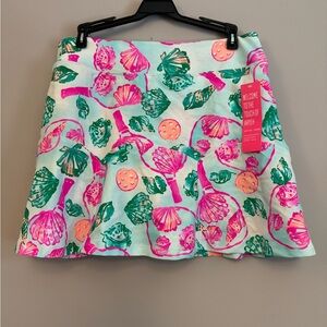NWT Aryeh Rosario A-line skort. Pickleball and shells pattern. Size M.